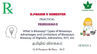 Bioassay its Principles Types DrugsPharmacology PracticalBPharm5SemesterPC2Series3 [upl. by Enoyrt742]