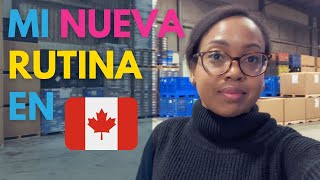 👷🏽‍♀️Un día de TRABAJO en CANADA [upl. by Amr]