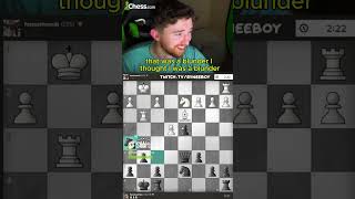 ACCIDENTAL BRILLAINT CHESS MOVEfyp chess checkmatepuzzles chesspuzzle gaming [upl. by Kayley181]