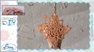 Tutorial Uncinetto ❀ Orecchini ❀ 2 floreali crochet earrings ITA  ENG instructions  pattern [upl. by Bullen]