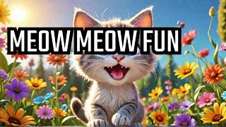 Cute Kitten’s Meow Meow Song  Fun Learning Kids Rhyme  Cartoon Animation for Toddlers amp Preschool [upl. by Gnem177]