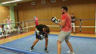 Dernier round round 4 combat boxe anglaise lourd vs mi lourd [upl. by Hedda]