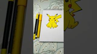 Easy way to draw Pikachu  short [upl. by Marr906]