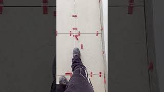 Amazing Design Tile Fitting Process Large format tile installation shorts shortvideo youtubeshort [upl. by Vinny]