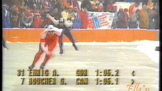 Olympic Winter Games Sarajevo 1984  1500 m Ehrig  Boucher [upl. by Etna]