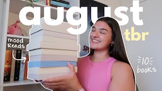 AUGUST TBR 10 books mood reads 🌳✨📖 [upl. by Nayra211]