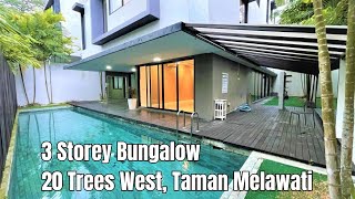 RM4 Mil 3Storey Bungalow  20 Trees West Taman Melawati [upl. by Galven]