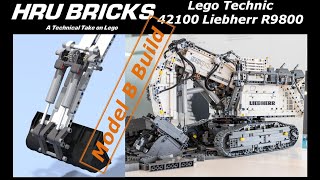 Lego Technic Liehberr 42100 R9800 Excavator Model B MOD 42100 [upl. by Monson]