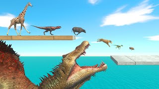 Warning Giant Spinosaurus Dinosaur Is Right Under Your Feet  Animal Revolt Battle Simulator [upl. by Einahpet]