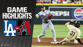 Dodgers vs Dbacks Game Highlights 83024  MLB Highlights [upl. by Fachini]