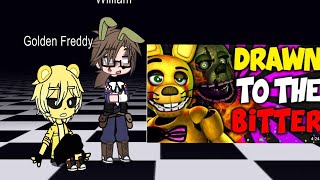 FNaF 1 William Afton React to DRAWN TO THE BITTER  FNAF COLLAB [upl. by Sassan]