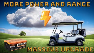 Cloud Energy Lithium Battery Conversion On A Club Car DS Golf Cart wOBC Bypass [upl. by Kina]