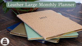 Leather Large Monthly Planner  Gallery Leather [upl. by Eaned]