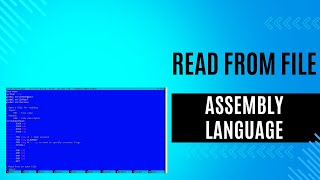 Read from File in Assembly Language [upl. by Boeschen661]