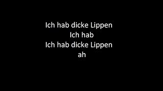 Katja Krasavice  Dicke Lippen LYRICS [upl. by Danialah]