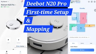 Ecovacs Deebot N20 Pro Initial setup amp Home Mapping [upl. by Nylarahs]