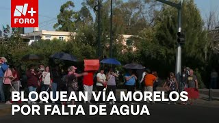 Vecinos de Ecatepec bloquean la Vía Morelos por falta de agua  A las 3 [upl. by Scharff]