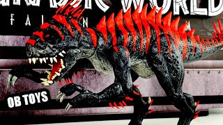 CUSTOM MATTEL E750 SCORPIUS REX MAX LEVEL 40 GLOW IN THE DARK  OB TOYS JURASSIC WORLD TOY DINOSAUR [upl. by Perl808]