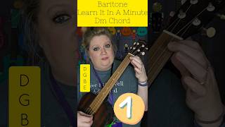 Learn It In A Minute Baritone ukulele Dm chord ukulele uke learnukulele baritone [upl. by Lacim]