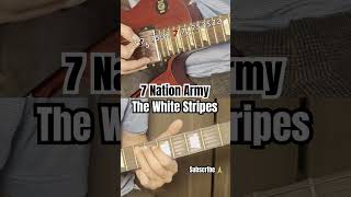 How to play Seven Nation Army guitar riff [upl. by Aerdna]