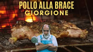 POLLO ALLA BRACE  Le ricette di Giorgione [upl. by Aivatan]