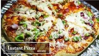 Homemade pizza I पिज्जा रेसिपी I Instant Pizza Recipe I The Hunger Hub [upl. by Bindman87]