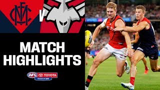 Melbourne v Essendon Highlights  Round 3 2019  AFL [upl. by Mosira224]