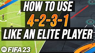 FIFA 23  How To AttackDefend in 4231 Like A Pro Elite  Rank 1 Player GAMEPLAY TUTORIAL [upl. by Blakeley]