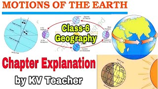 Motions Of The Earth  Class6 Geography NCERT Chapter 3 Explanation ByKVS Teacher [upl. by Lekram]