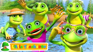 Five Little Speckled Frogs  Frog Song  Nursery Rhymes amp Kids Cartoon Songs by Little Treehouse [upl. by Yesrej371]