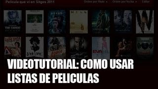 abandomovieznet Videotutorial de Listas de películas [upl. by Ennasil721]