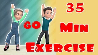 14 full body workout for kids  تمارين اطفال في المنزل تمارين في البيت للاطفال [upl. by Chill]