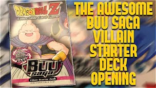 The Awesome Buu Saga Villain Starter Deck Opening [upl. by Enirehtak930]