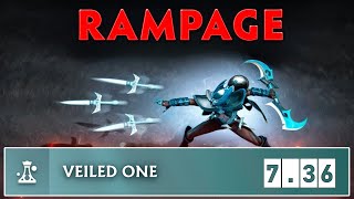 Phantom Assassin Undispellable Blur New 736 Patch 29Kills Rampage🔥 [upl. by Osber]