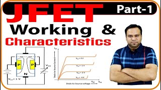 JFET  Junction Field Effect Transistor  Construction working Characteristics and parameters [upl. by Nnyled]