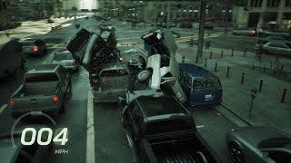 The Matrix Awakens PS5  100MPH Pickup Trucks VS Cars Crash  Unreal Engine 5  Part 36 [upl. by Eluj18]