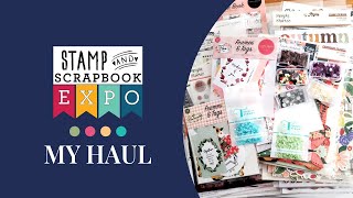 Scrapbook Haul  Orlando Stamp amp Scrapbook Expo [upl. by Martine]