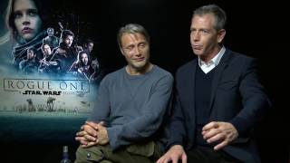 Mads Mikkelsen amp Ben Mendelsohn Interview ROGUE ONE  drunk in Iceland  funny story [upl. by Ahsemrac943]