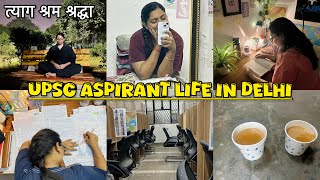 A Day in the life of UPSC aspirant in Delhi  Productive study in Library 🕰️📚 [upl. by Dedie]