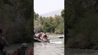 Going Over a Drop on a Fly Craft Fishing Boat flyfishing fishing riverfishing FlycraftYT [upl. by Rammus]