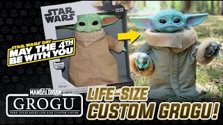 Star Wars The Mandalorian LifeSize Custom Grogu [upl. by Zedekiah]