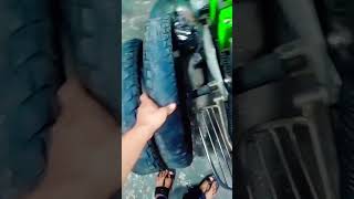 royal Enfield Himalayan back tyre front tyre change 👑 [upl. by Kinna]