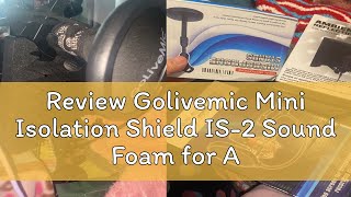 Review Golivemic Mini Isolation Shield IS2 Sound Foam for All microphones Tabletop Microphone with [upl. by Hock243]