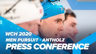 Antholz 2020 Men Pursuit Press Conference [upl. by Sayre]