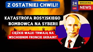 Katastrofa rosyjskiego bombowca na Syberii Ukraina nie odpuszcza Wojna Rosja  Ukraina [upl. by Trask]