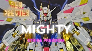 【4K】Chogokin Mighty Strike Freedom Gundam At Gundam Seed Freedom Exhibition 超合金 seedfreedom [upl. by Elades]