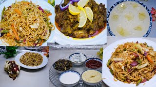 Vegetable Egg Noodles  Chicken Liver Roste  Chickens Shawarma  Sauces 5 Item  Uncut Video [upl. by Suedama]