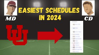 Easiest Schedules in College Football  Utah [upl. by Ybok]