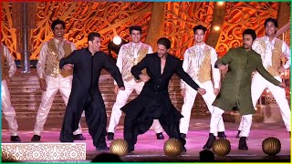 Salman KhanShahrukh Khan amp Aamir Khan Dance Performance Full Video  Anant Ambani PreWedding [upl. by Yi]