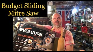 Evolution Sliding Mitre Saw Review R185sms from Screwfix [upl. by Wales662]